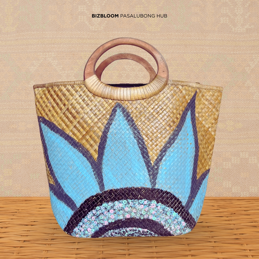 Painted Flower Bag