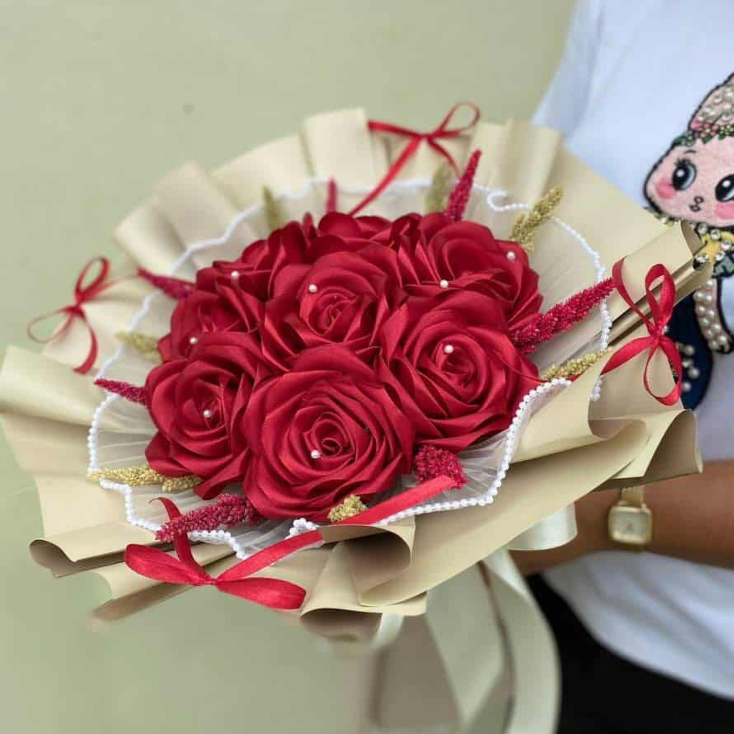 Satin Rose Bouquet