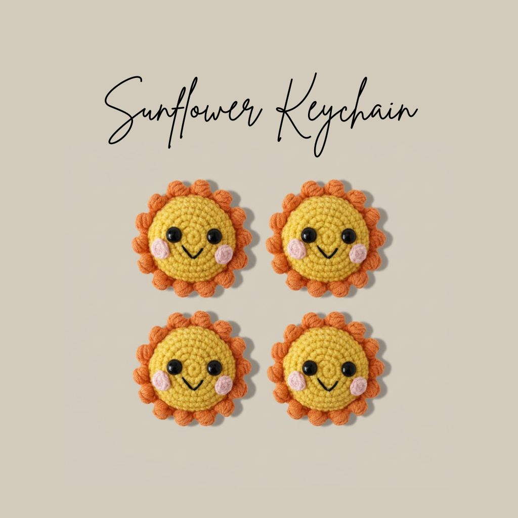 Sunflower Keychain