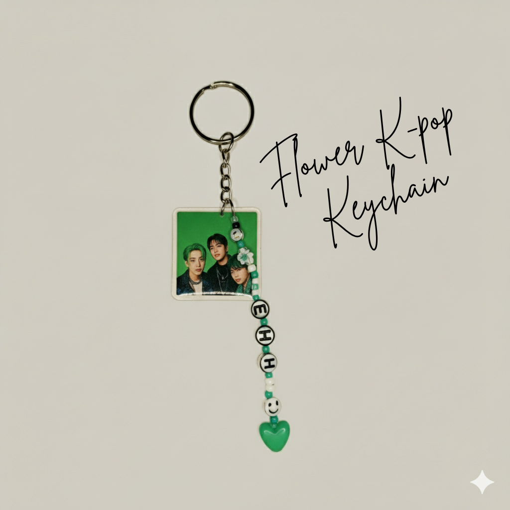 Flower K-pop Keychain
